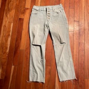 Lucky Brand jeans size zero 25 woman’s mid rise straight
